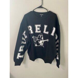New True Religion Women's BF Crew Neck Fashion Pullover Size XL